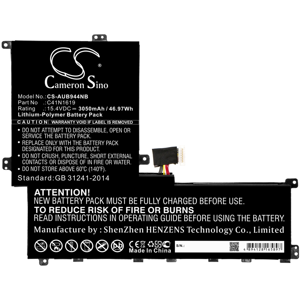 Battery Replaces C41N1619