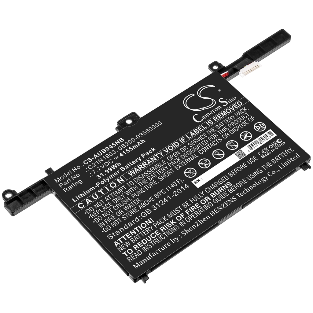 Batterier till bärbara datorer Asus CS-AUB945NB