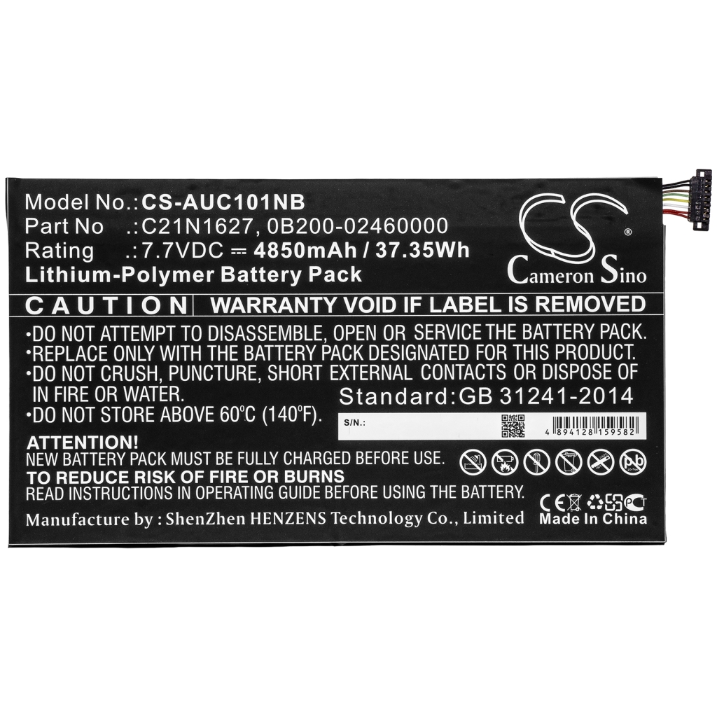 Battery Replaces C21N1627