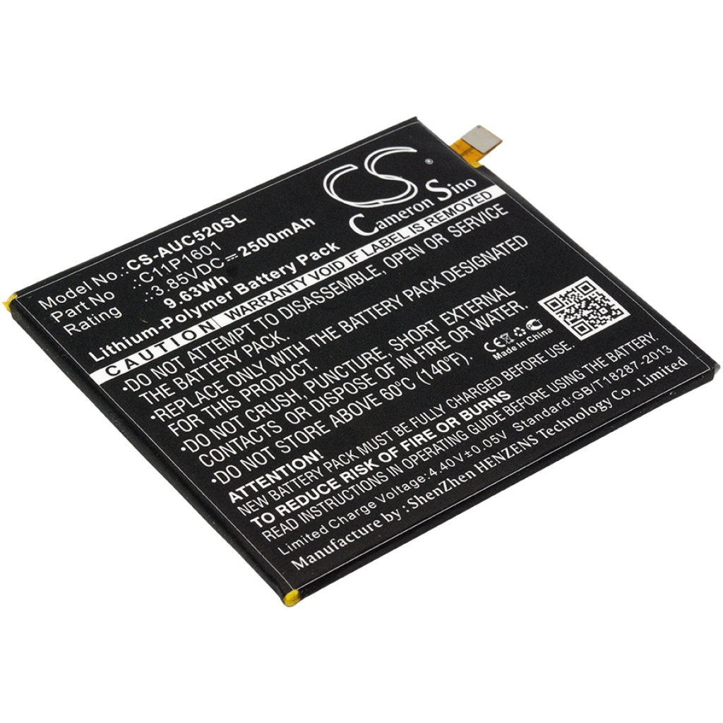 Batterier Ersätter ZenFone 3 5.2 Dual SIM