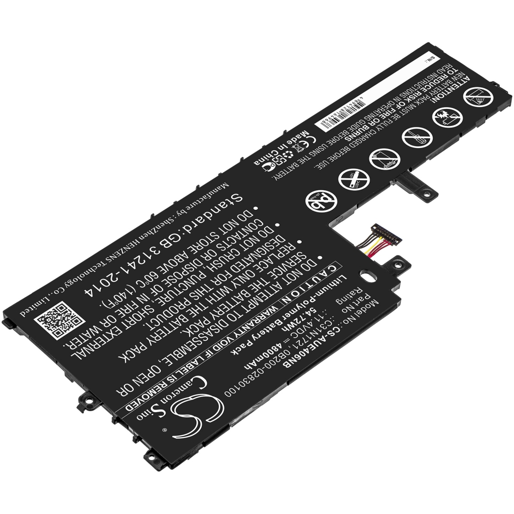 Batterier Ersätter Vivobook E406SA-BV001T