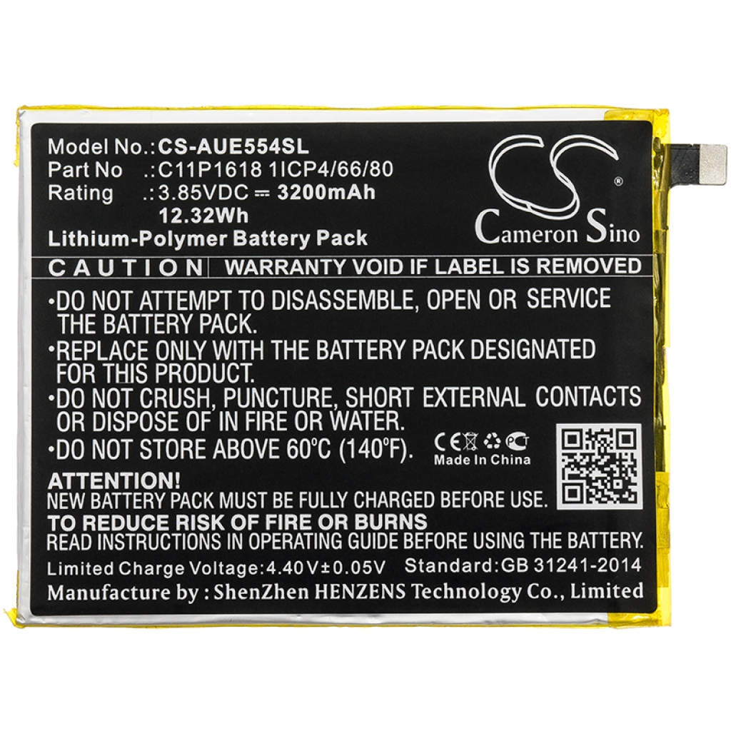 Batterier till mobiltelefoner Asus CS-AUE554SL