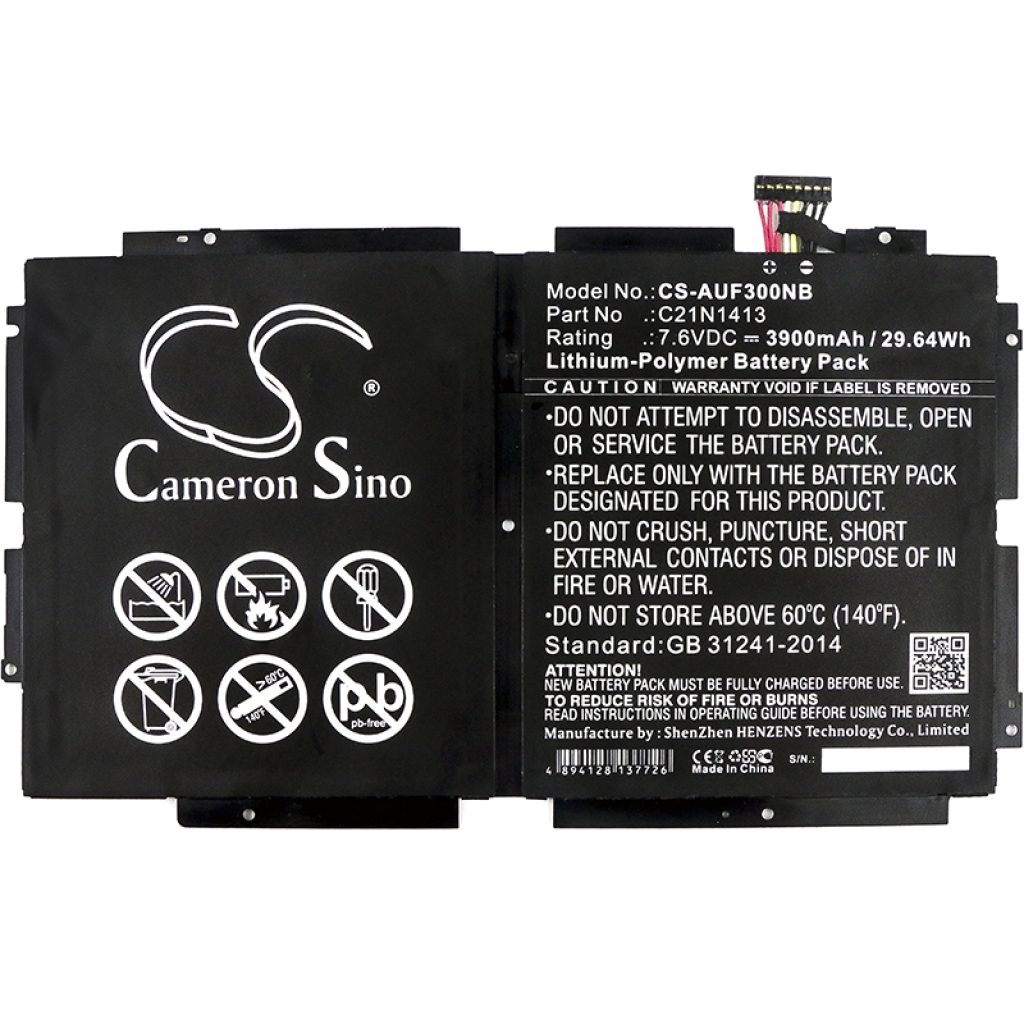 Compatible battery replacement for Asus C21N1413