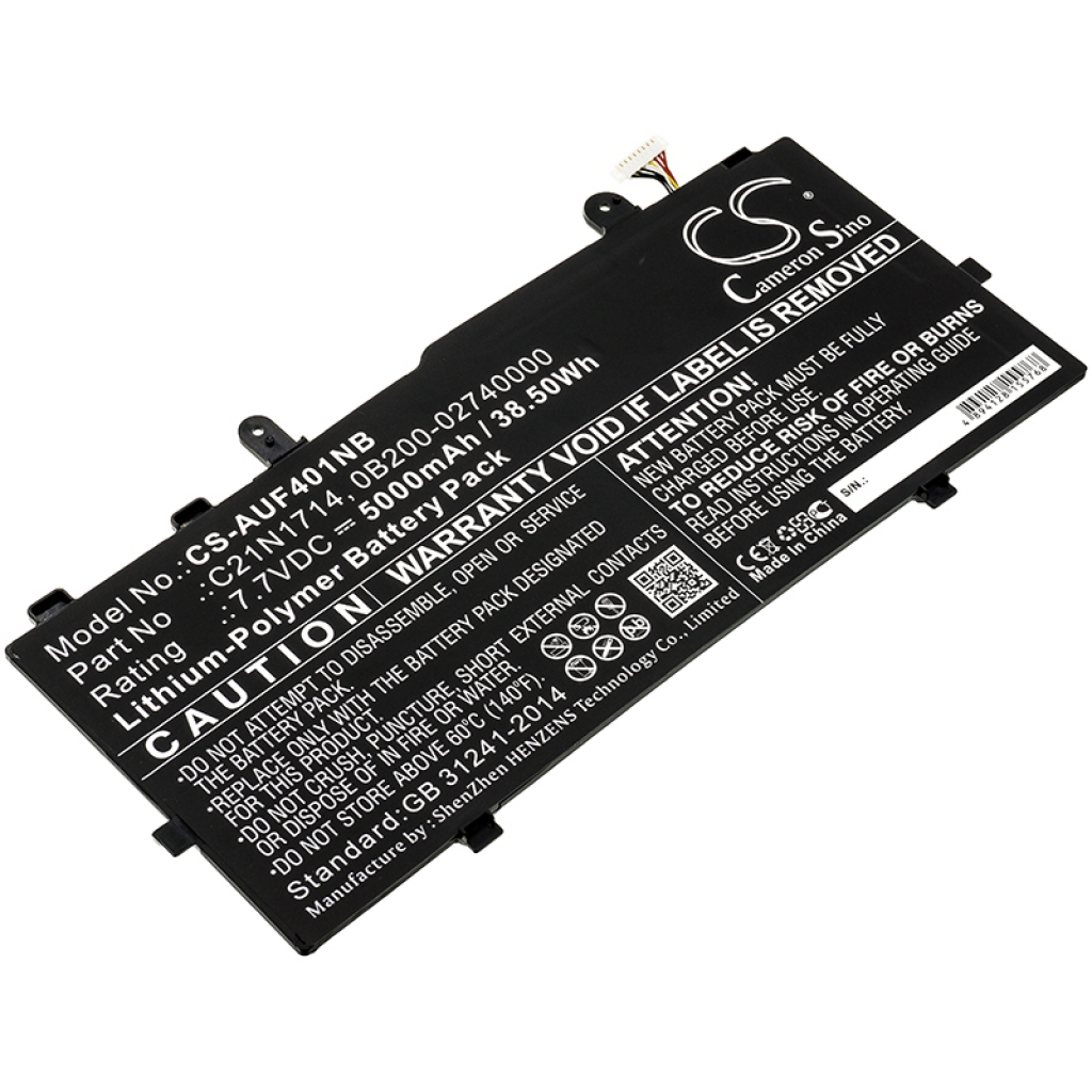 Batterier Ersätter VivoBook Flip 14 TP401NA-EC007T