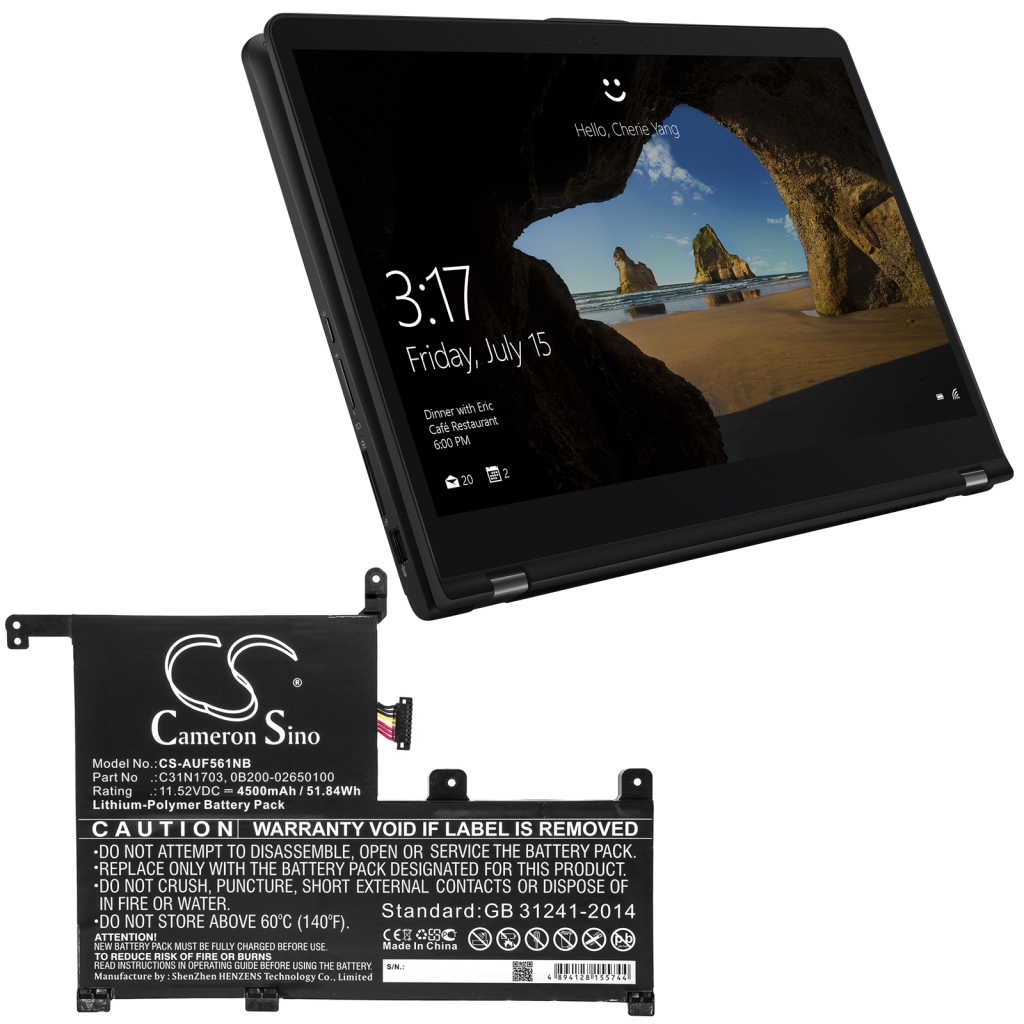 Batterier Ersätter Zenbook Flip UX561U