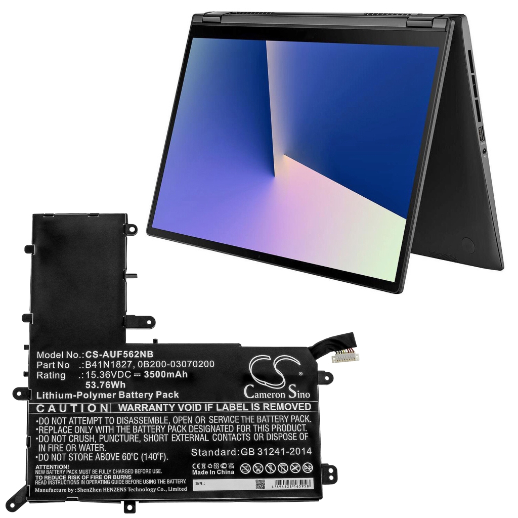 Batterier Ersätter ZenBook Flip 15 UX562FA-AC040T