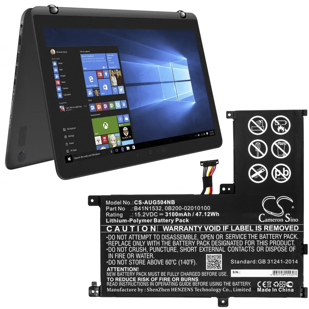 Batterier Ersätter ZenBook Flip UX560UA-FZ015T