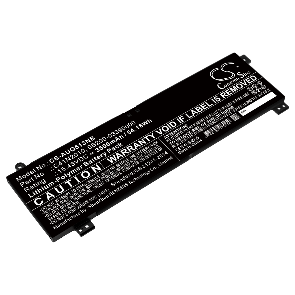 Batterier Ersätter ROG Strix G17 G713QE-HX009T