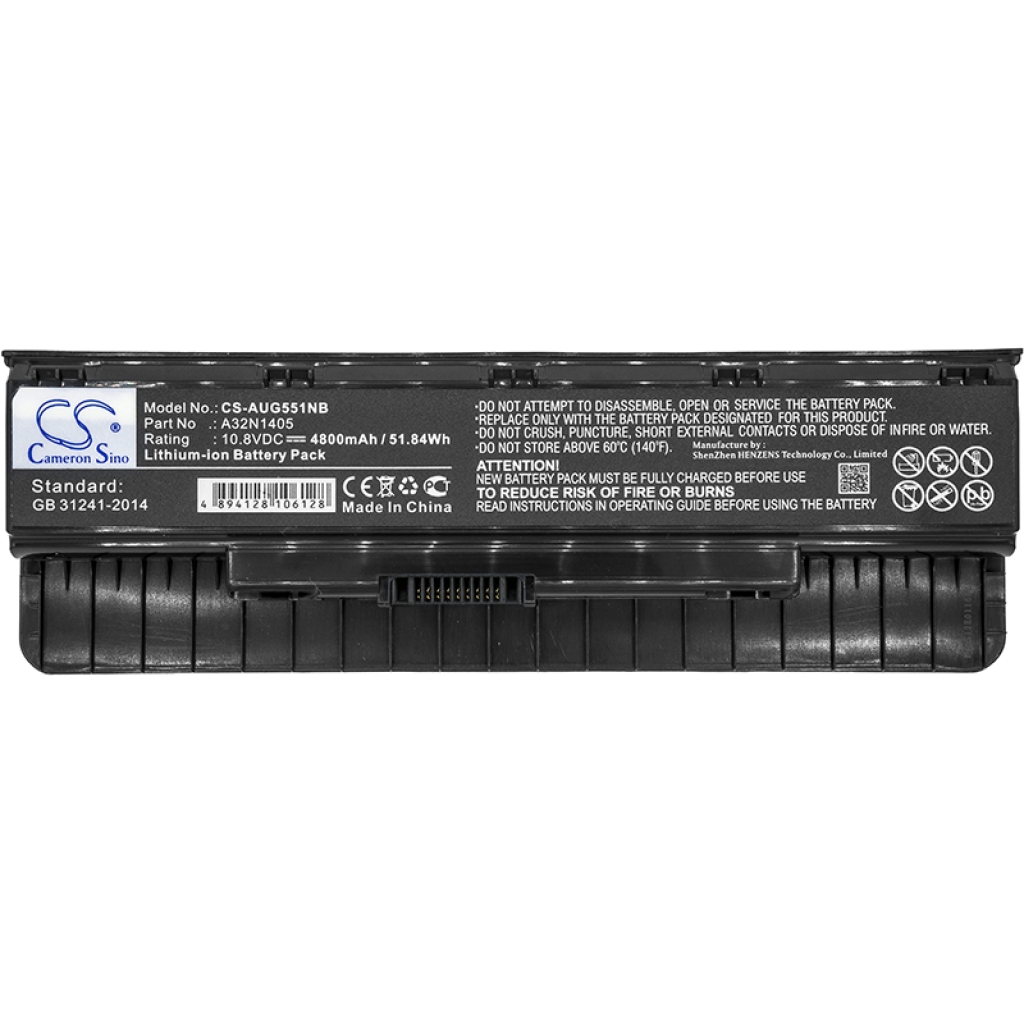 Batterier Ersätter N551JB-CN109T