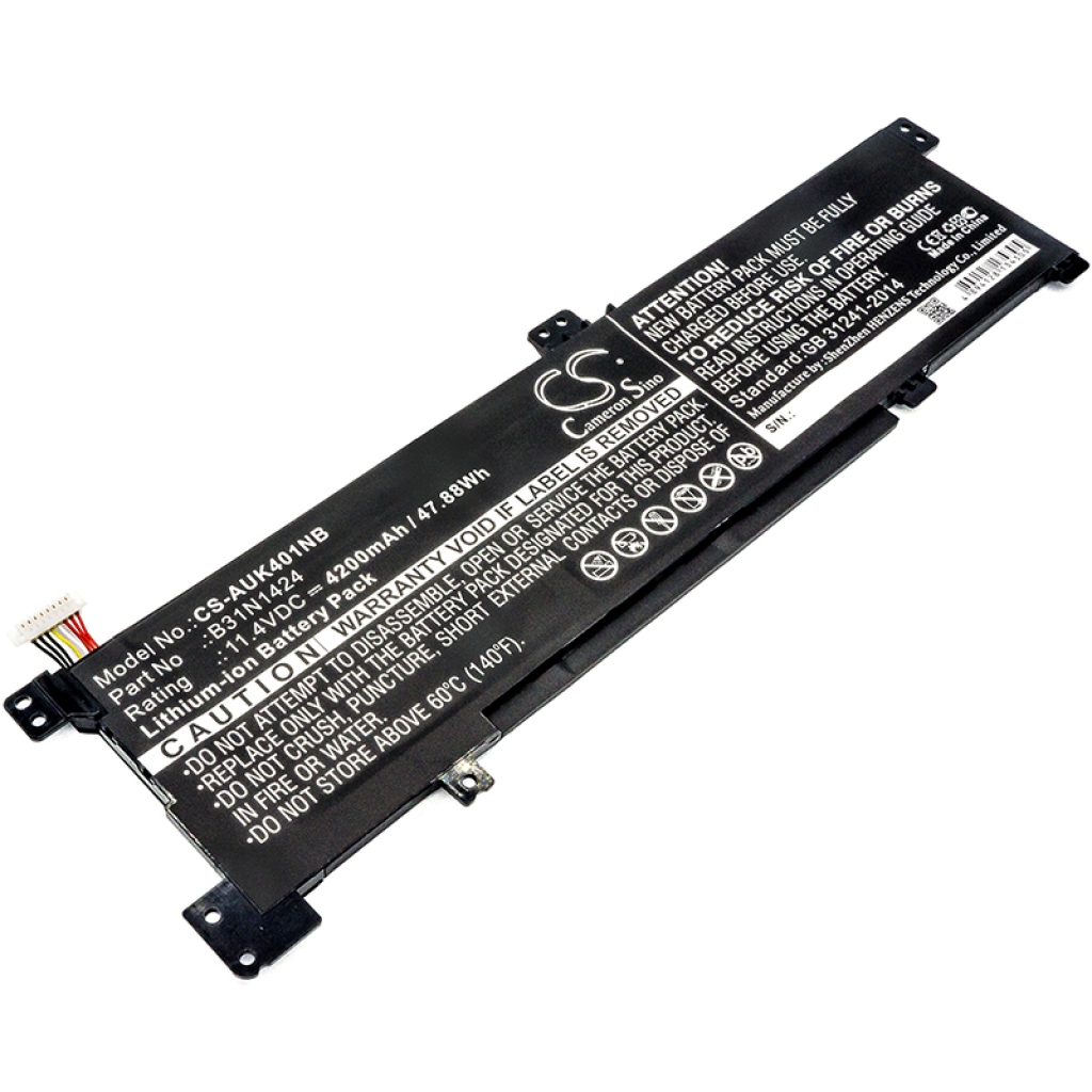 Batterier till bärbara datorer Asus CS-AUK401NB