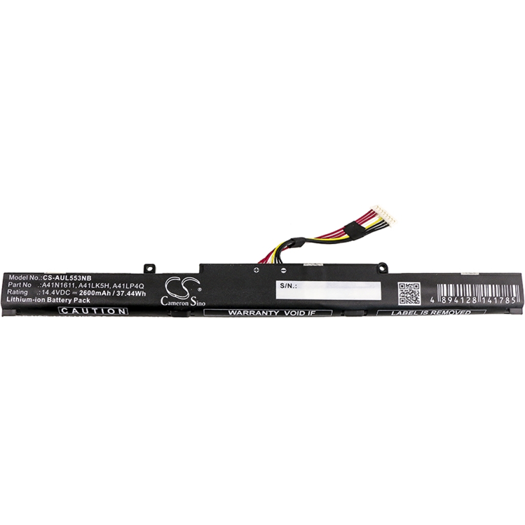 Batterier Ersätter ROG Strix GL553VE