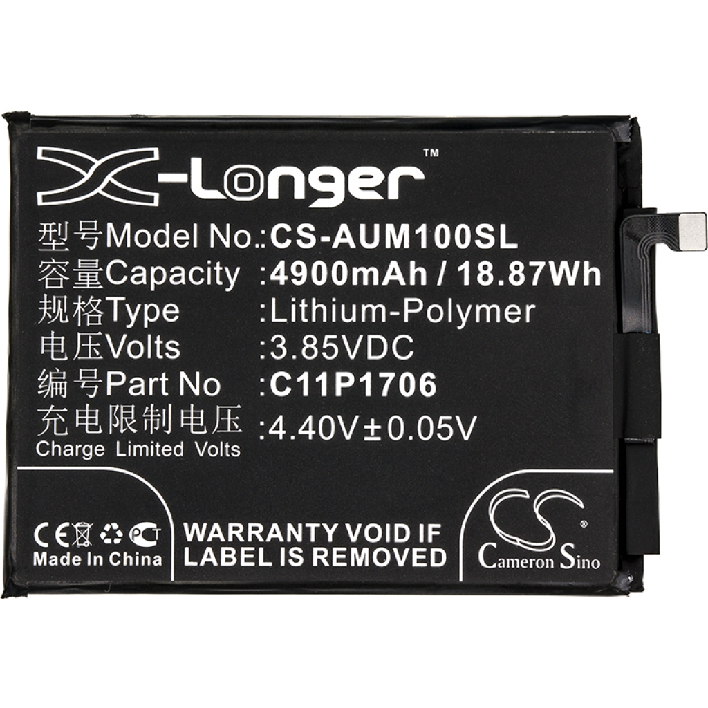 Batterier Ersätter C11P1706 (1ICP5/65/87)