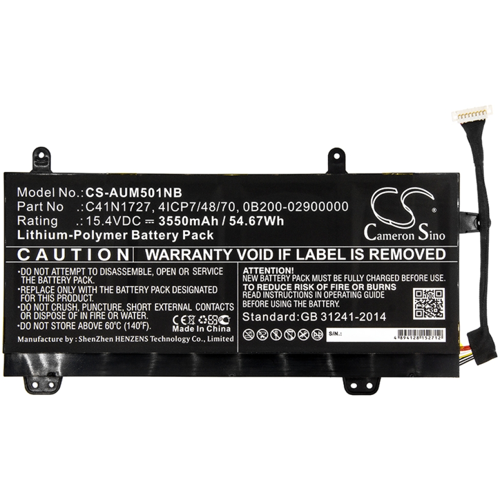 Battery Replaces C41N1727