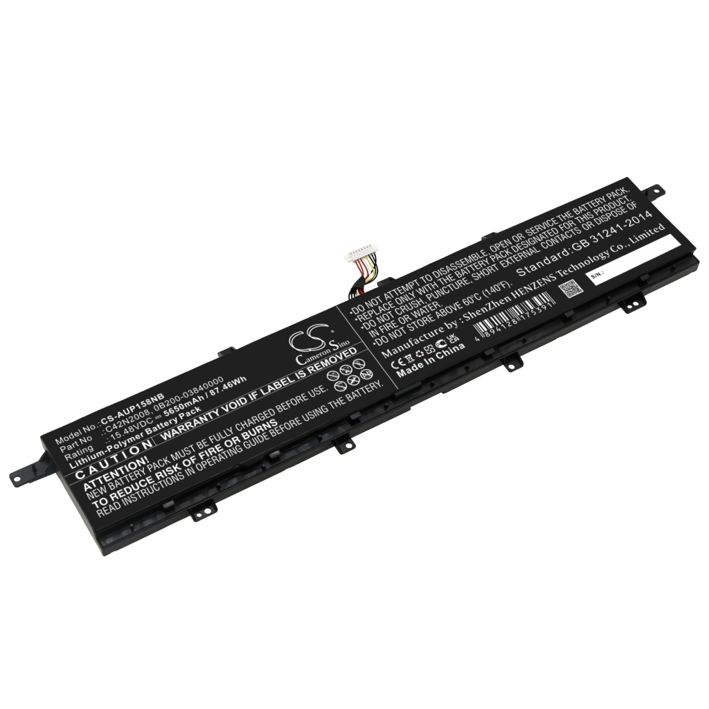 Batterier Ersätter ZenBook Pro Duo 15 OLED UX582LR-H2013