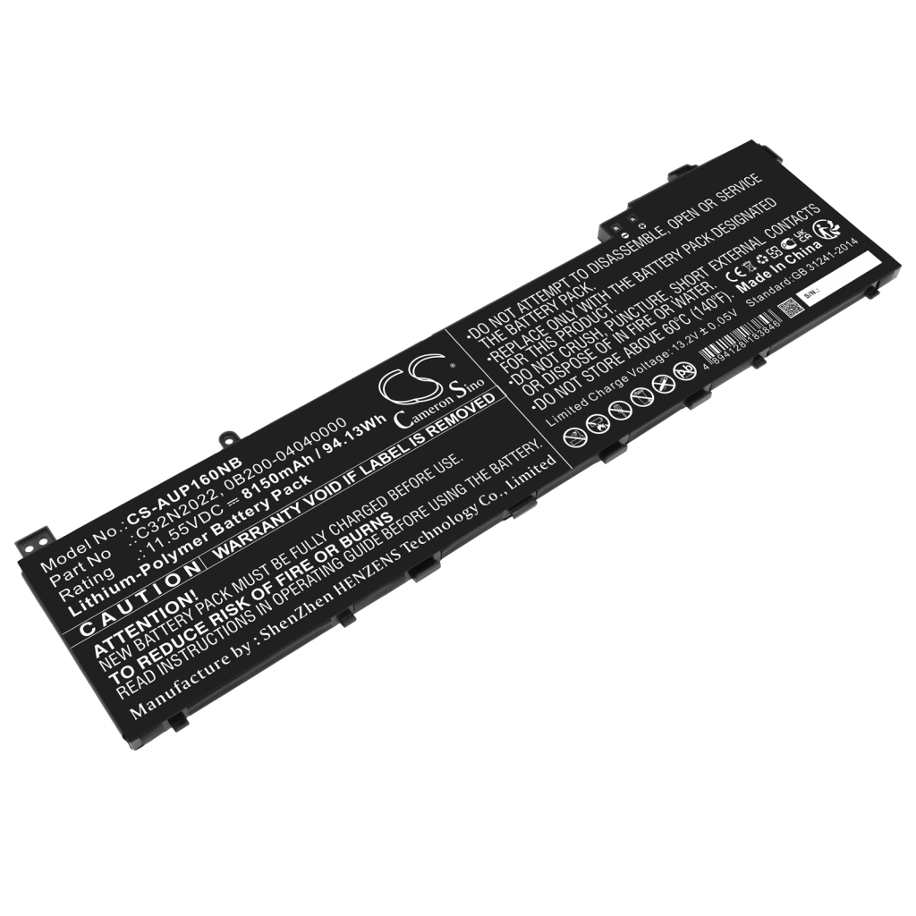 Batterier Ersätter VivoBook Pro 16X OLED N7600PC-KV077T