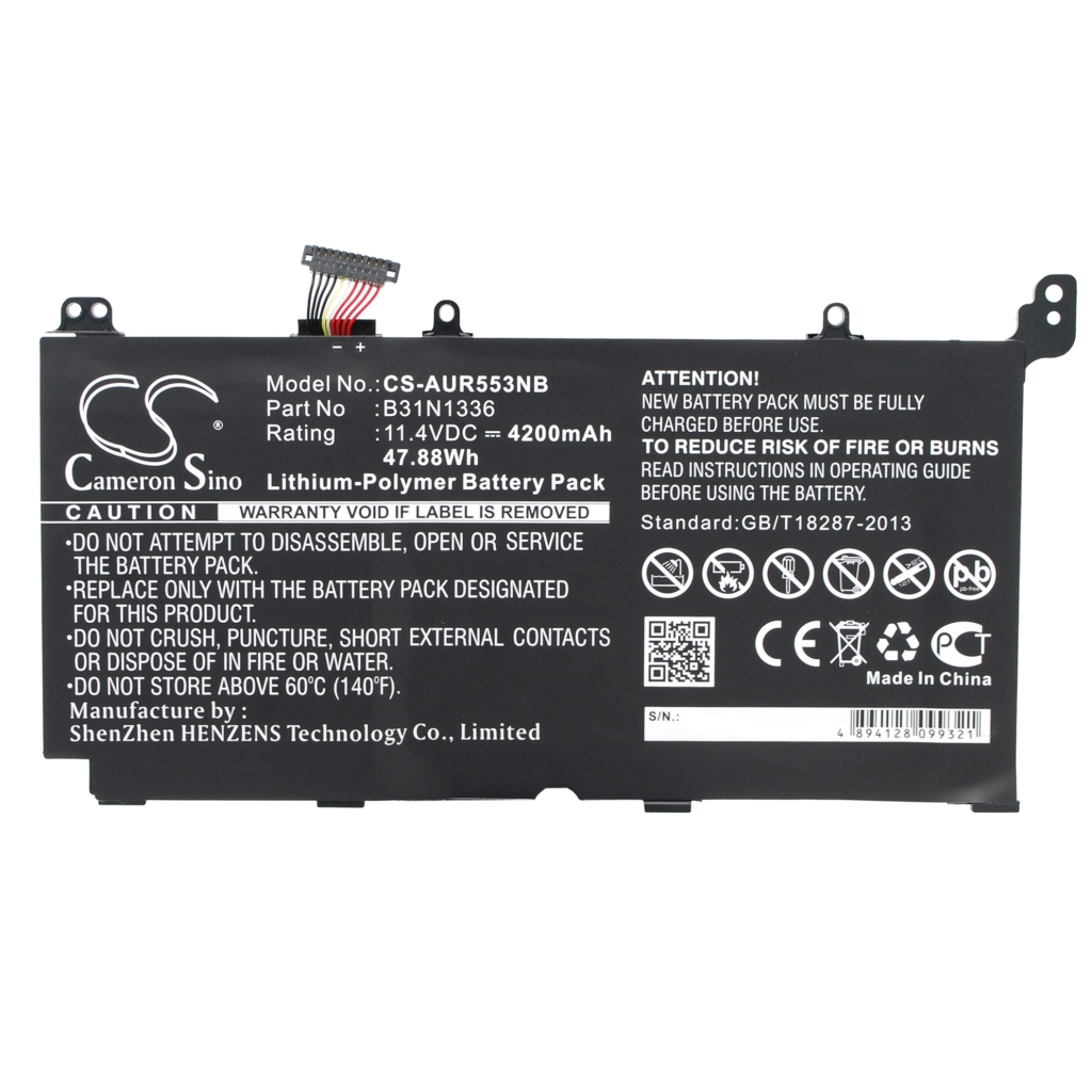 Batterier Ersätter VIVOBOOK S551LB-CJ045H