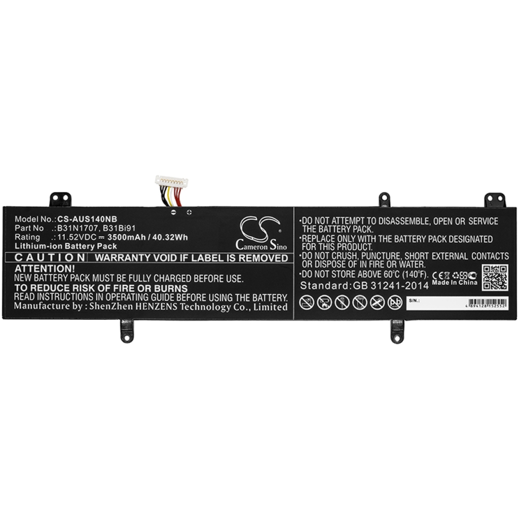 Battery Replaces B31N1707