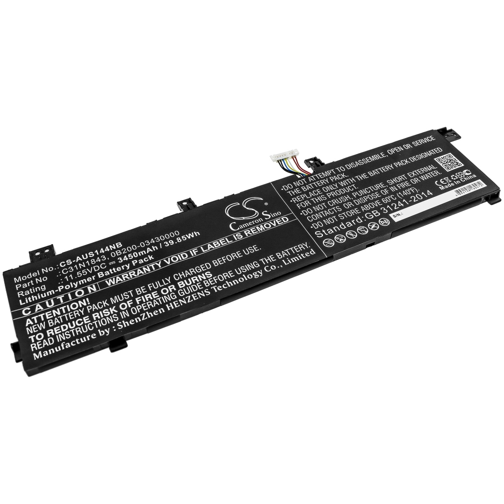 Batterier Ersätter VivoBook S14 S432FL-78AM5SB1