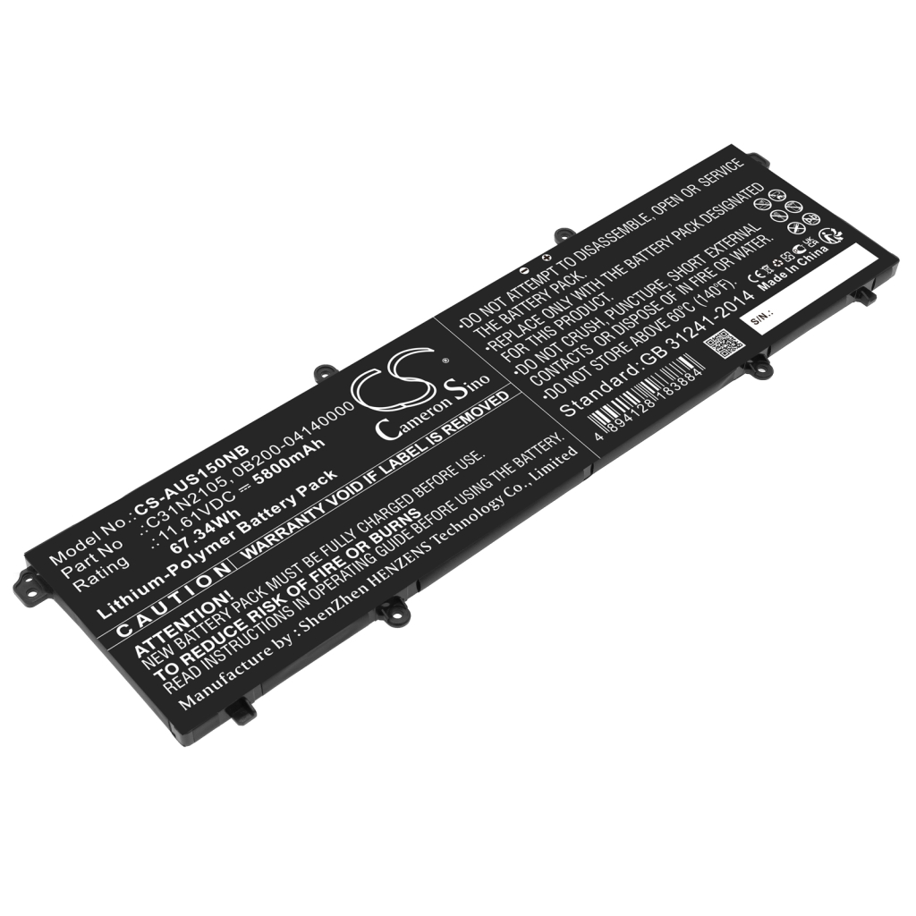Batterier Ersätter Vivobook S 15 OLED K3502ZA-MA386W