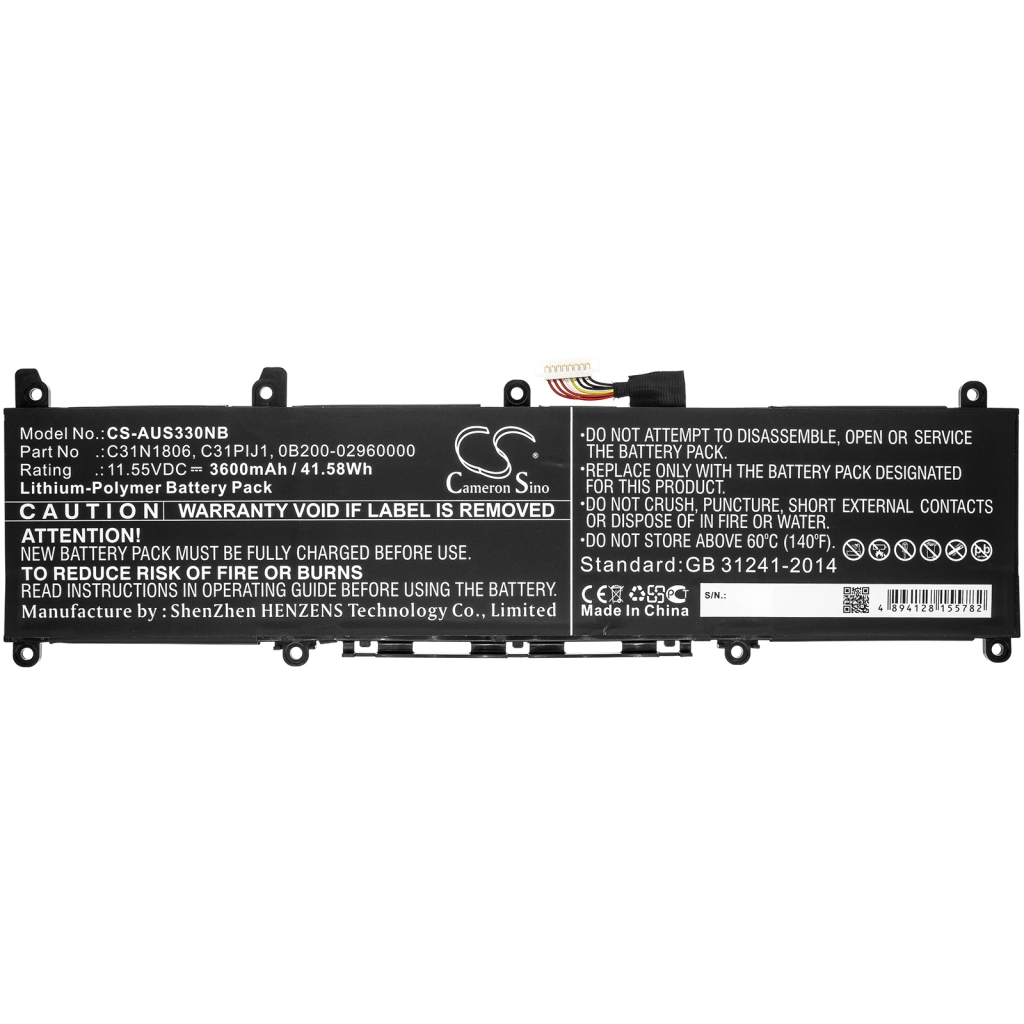 Battery Replaces C31N1806