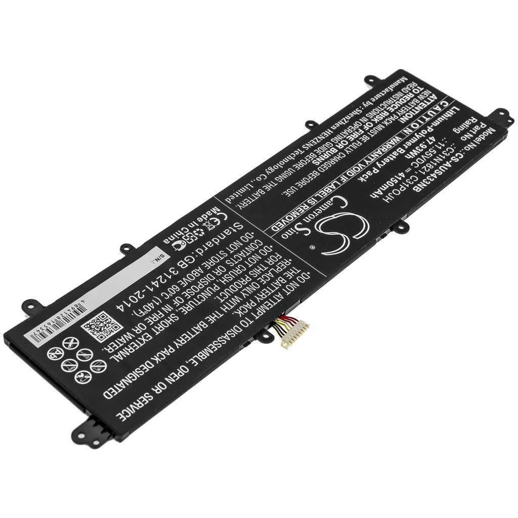 Batterier Ersätter ZenBook S13 UX392FN-AB003T