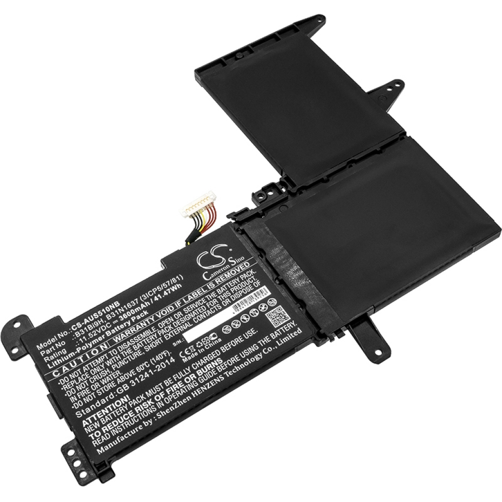 Batterier Ersätter VivoBook 15 X510QR-BR012
