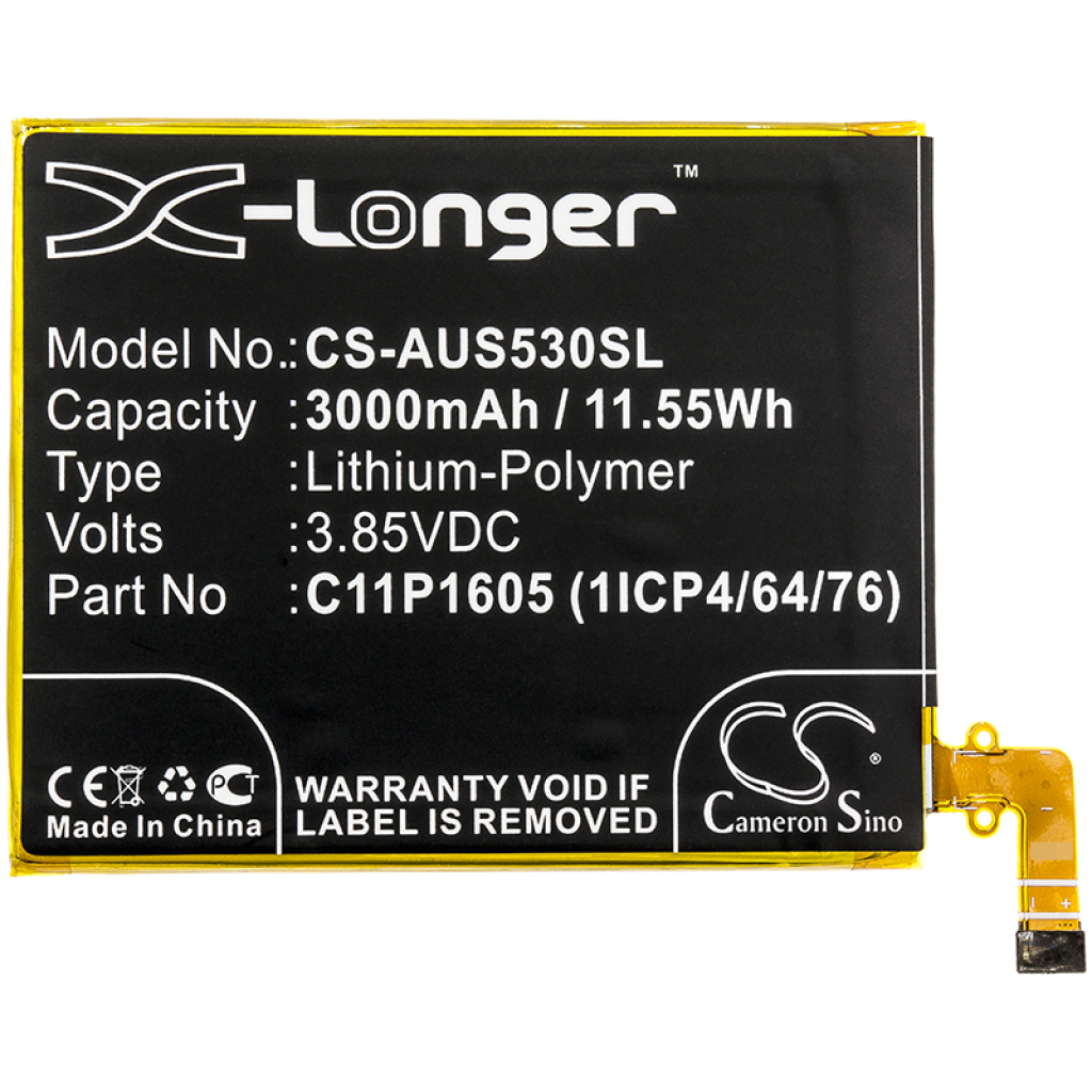 Batterier Ersätter C11P1605 (1ICP4/64/76)