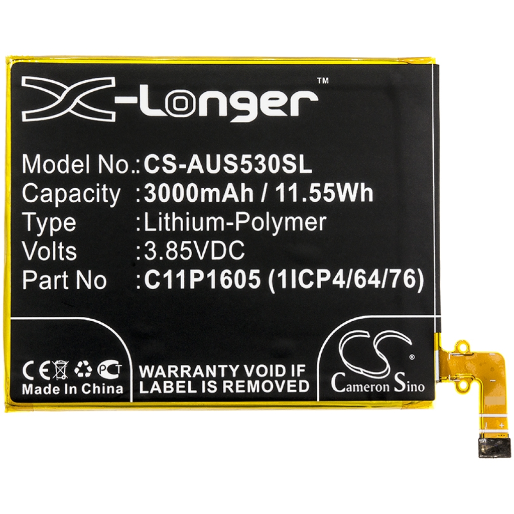 Batterier till mobiltelefoner Asus CS-AUS530SL