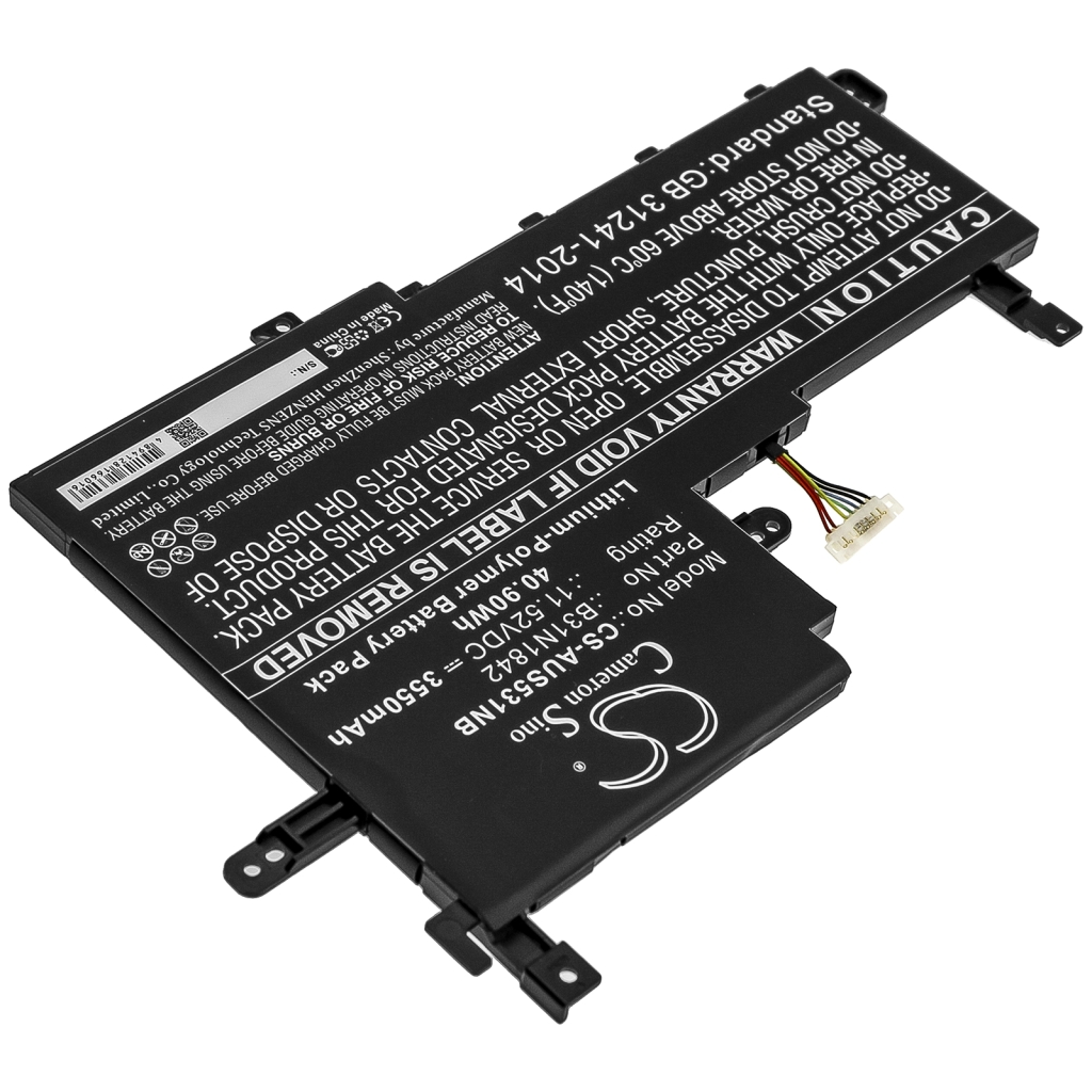 Batterier Ersätter VIVOBOOK S15 S531FL-BQ014T