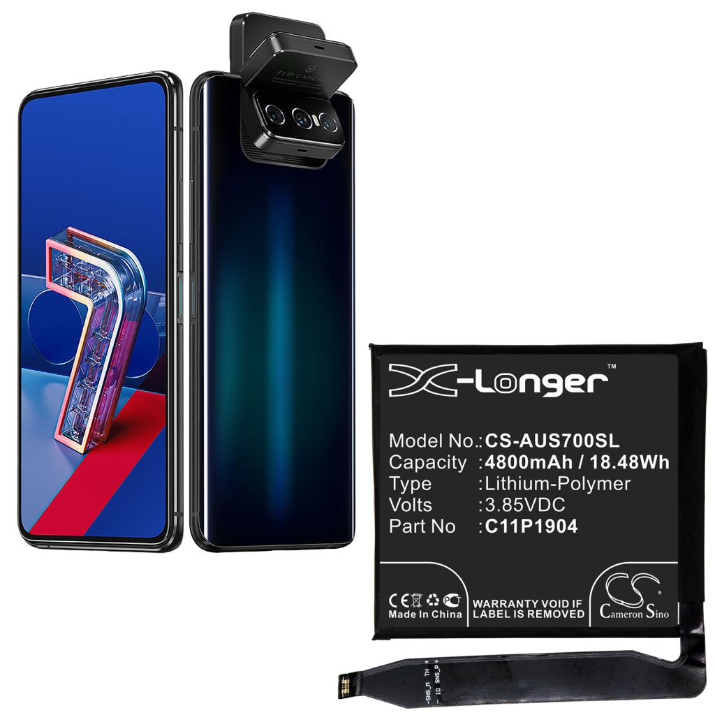 Batterier Ersätter ZenFone 7