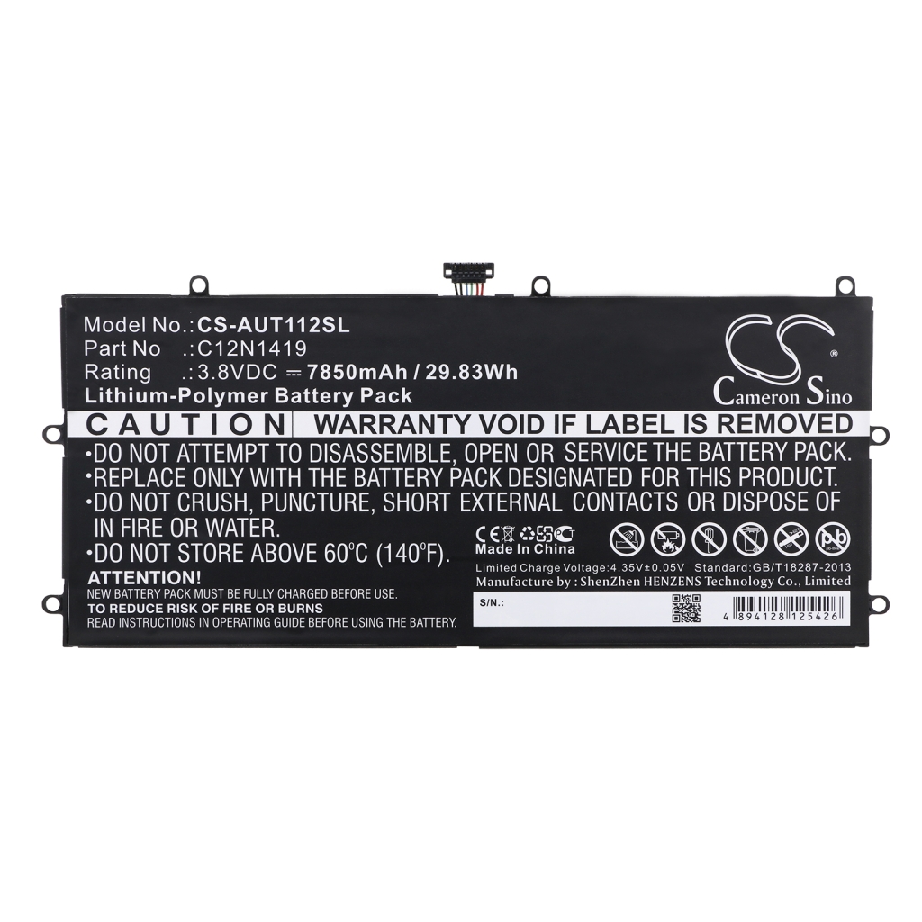 Battery Replaces C12N1419