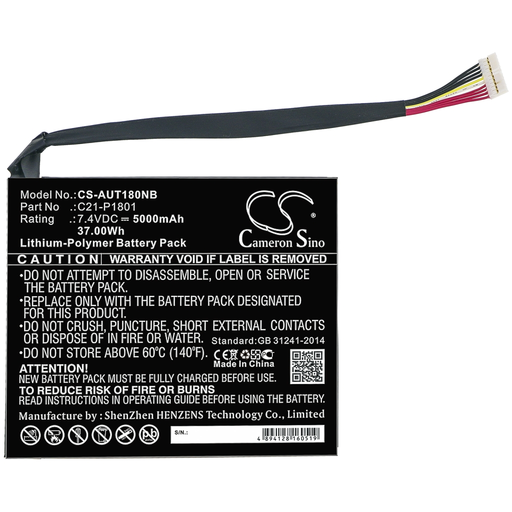 Batterier till bärbara datorer Asus CS-AUT180NB