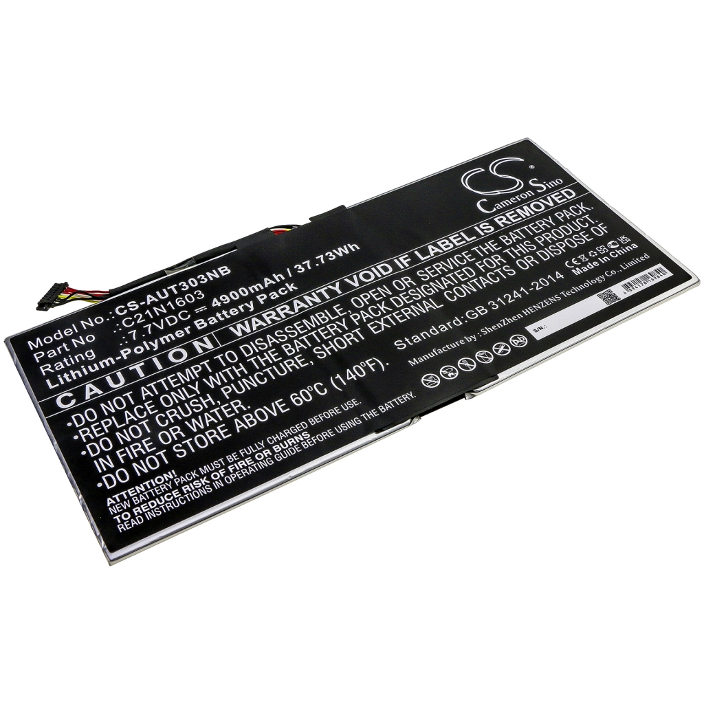 Batterier Ersätter T304UA-BC007T