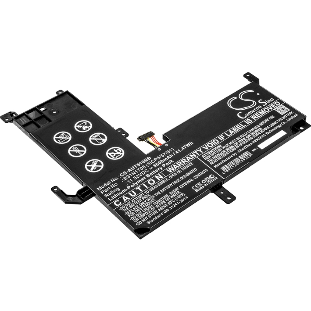 Batterier Ersätter VivoBook Flip 15 TP510UF-E8023T