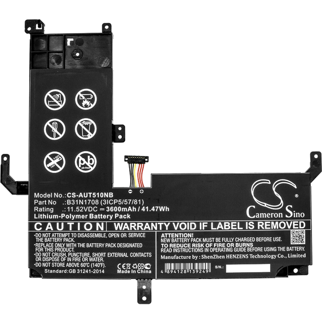 Battery Replaces B31N1708 (3ICP5/57/81)