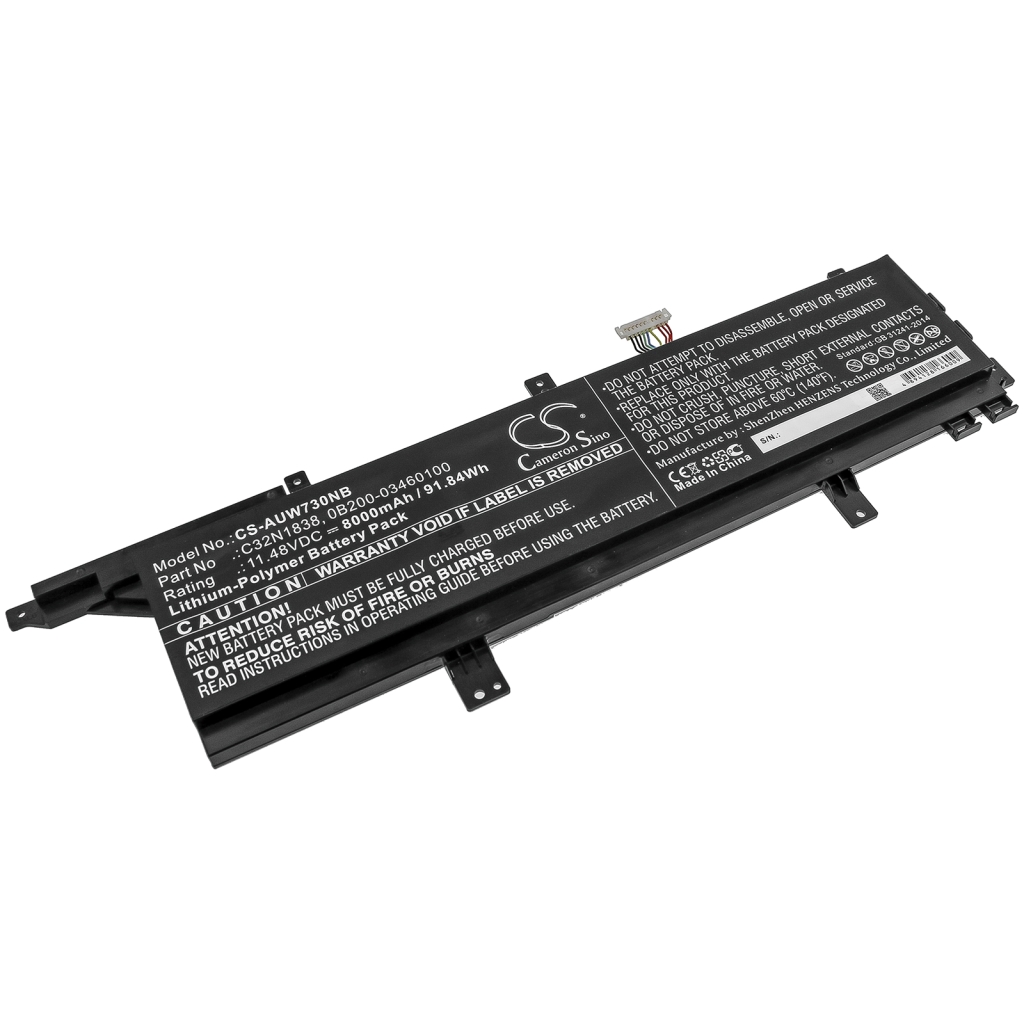 Batterier Ersätter ProArt StudioBook Pro X W730G5T-XH99