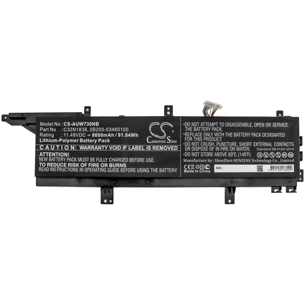 Batterier till bärbara datorer Asus CS-AUW730NB