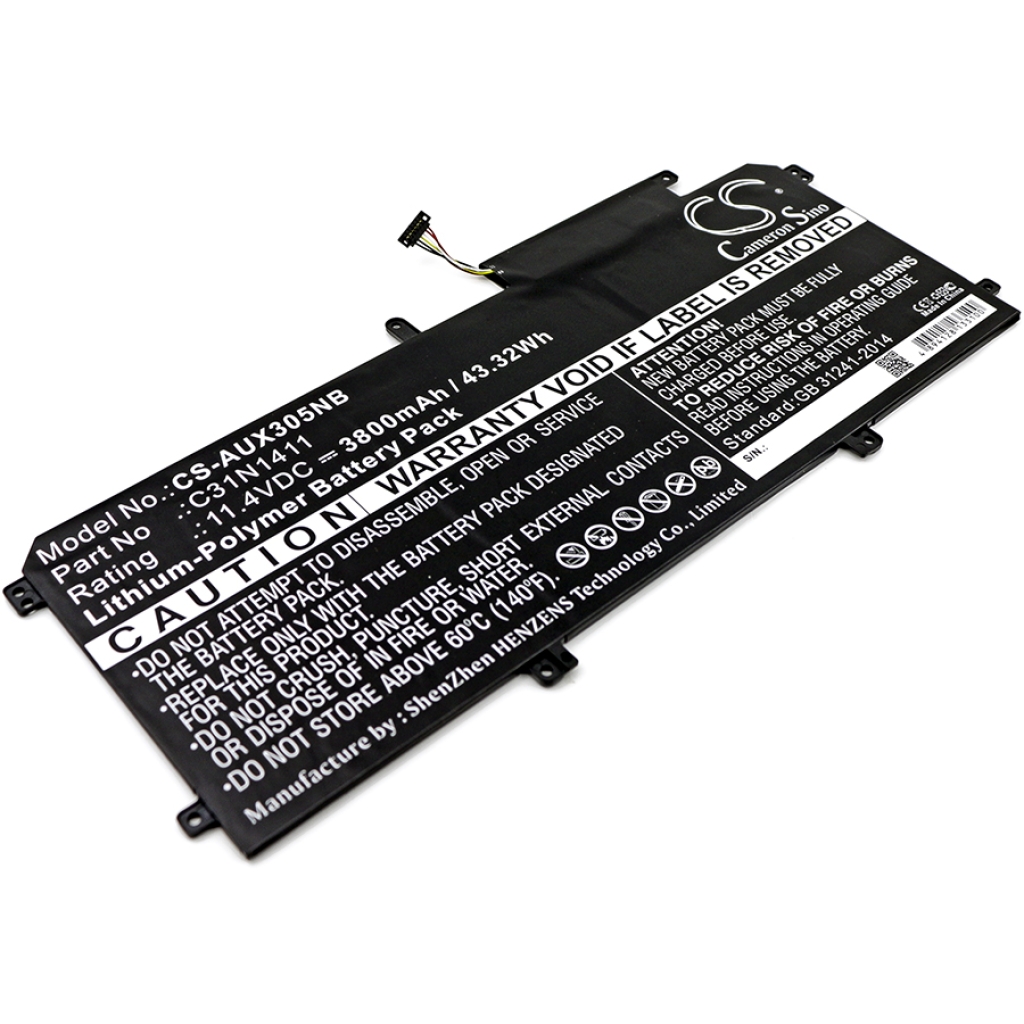 Batterier Ersätter Zenbook UX305CA-DQ060T