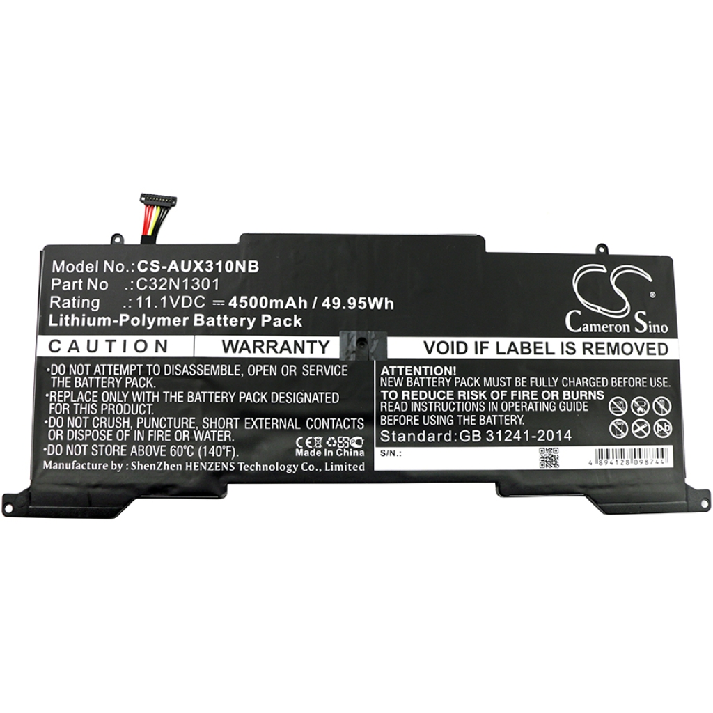Batterier Ersätter Zenbook UX31LA-C4081H