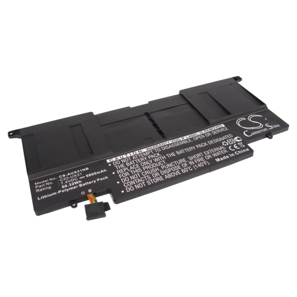 Batterier Ersätter Zenbook UX31A-R4003X