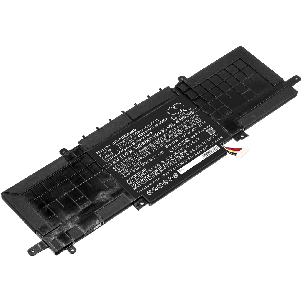 Batterier Ersätter ZenBook UX333FN-A4081T