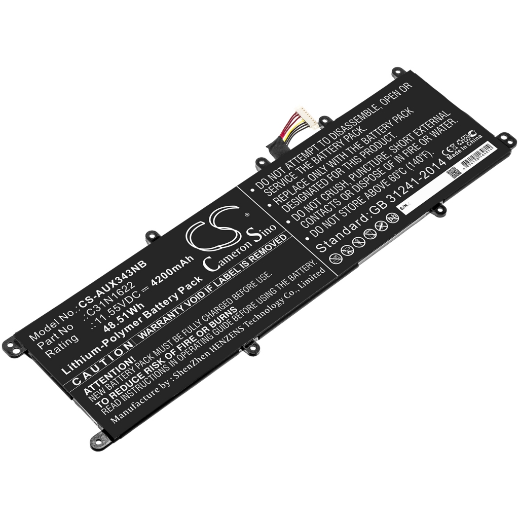 Batterier Ersätter ZenBook UX530UQ-FY024T