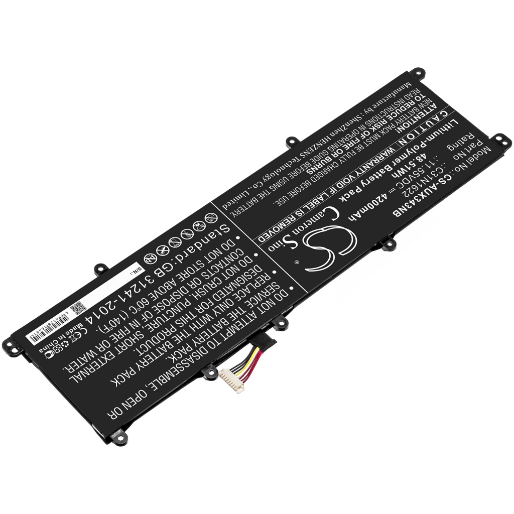 Batterier Ersätter Zenbook UX3430UA-GV348T
