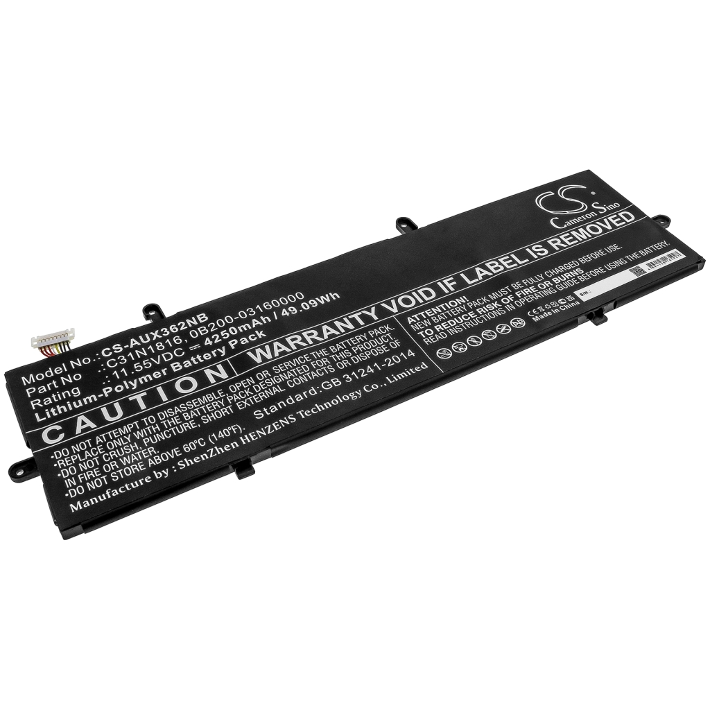 Batterier Ersätter ZenBook Flip 13 UX362FA-EL229T