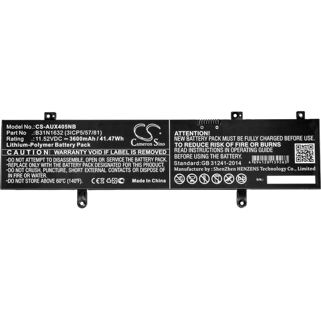 Battery Replaces B31N1632 (3ICP5/57/81)