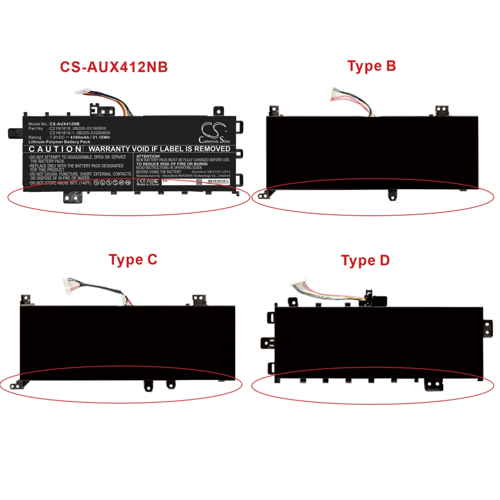 Battery Replaces C21PPJH