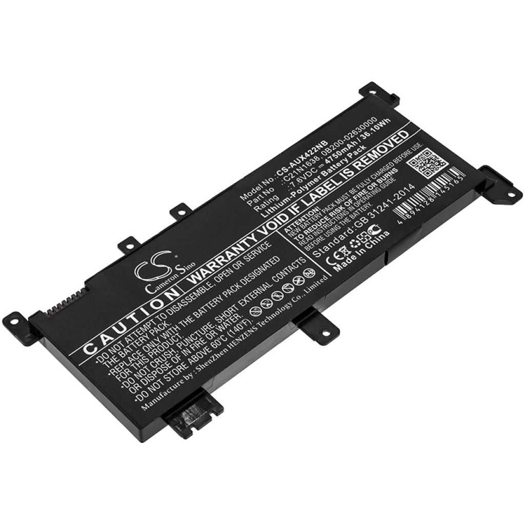 Batterier Ersätter VivoBook 14 X442UQ-FA005T
