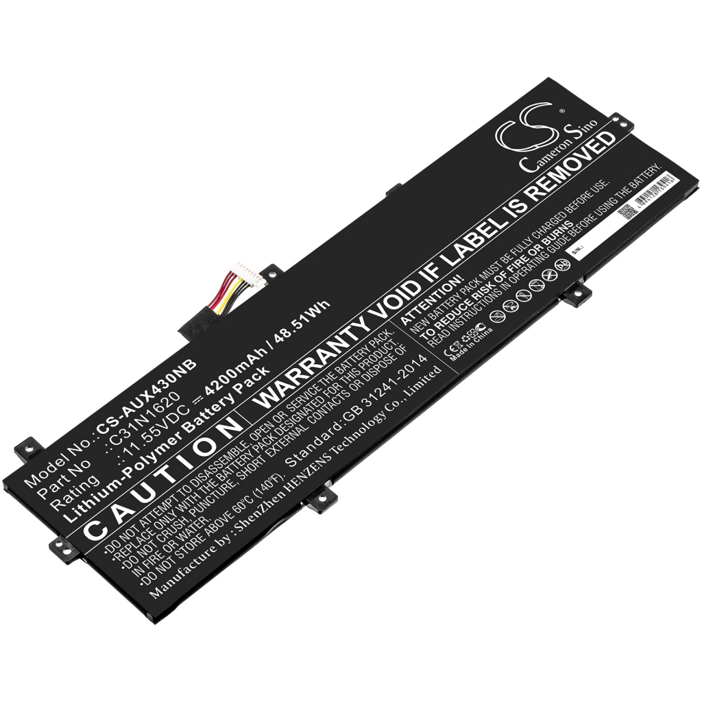 Batterier Ersätter ZenBook UX430UQ-0062B7200U