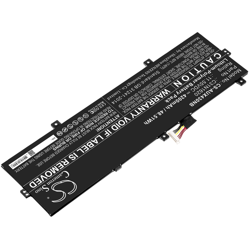 Batterier Ersätter Zenbook UX430UN-GV135R