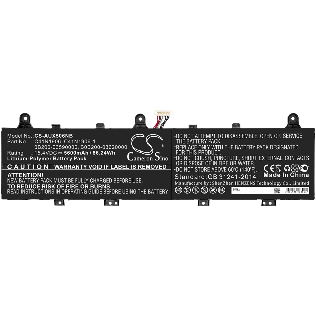 Batterier Ersätter TUF Gaming A15 FA506IV-AL991T